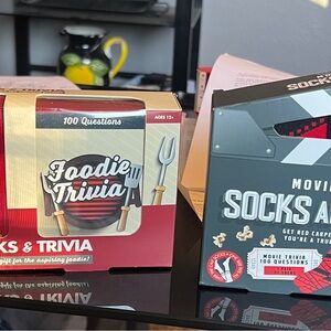 Movie Trivia Socks and Game Set